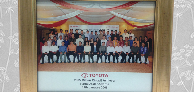 Million Ringgit Achieves Parts Dealer (Toyota Malaysia) 2005