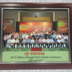 2012 Million Ringgit Achieves Parts Dealer (Toyota)